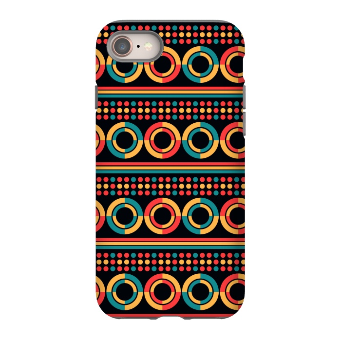 iPhone 8 StrongFit Multicolored Circles by TMSarts