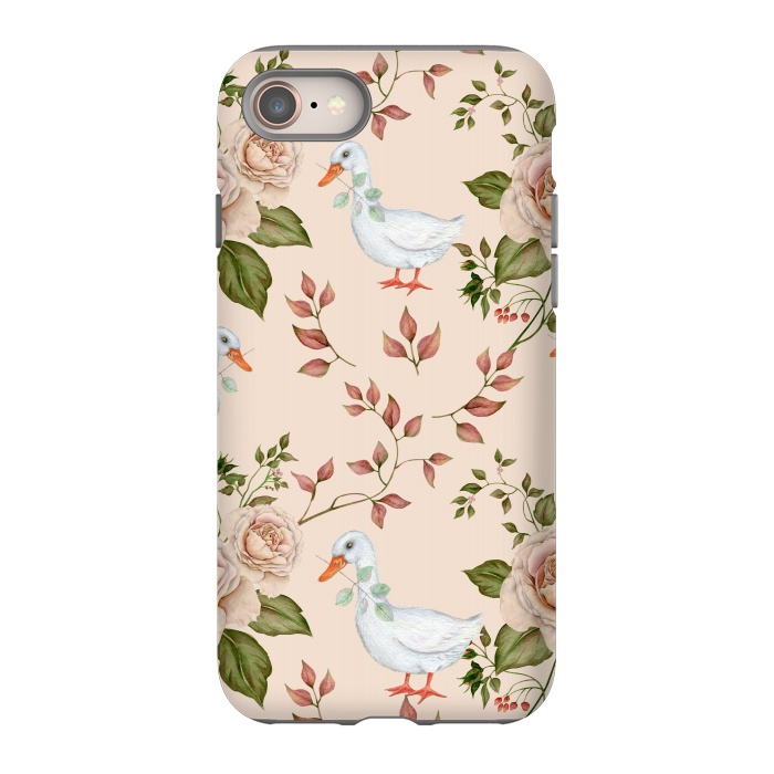 iPhone 8 StrongFit Goose in Rose Garden by Creativeaxle