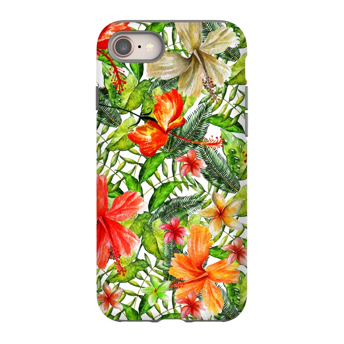 iPhone 8 StrongFit Hibiscus Pattern by  Utart