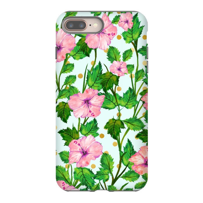 iPhone 8 plus StrongFit Blush Blossom by Uma Prabhakar Gokhale