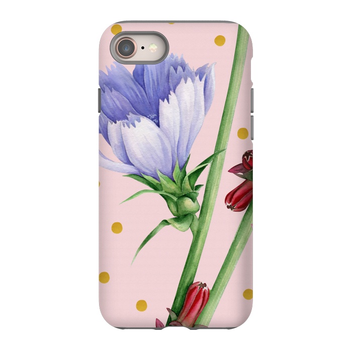 iPhone 8 StrongFit Purple Chicory by Creativeaxle