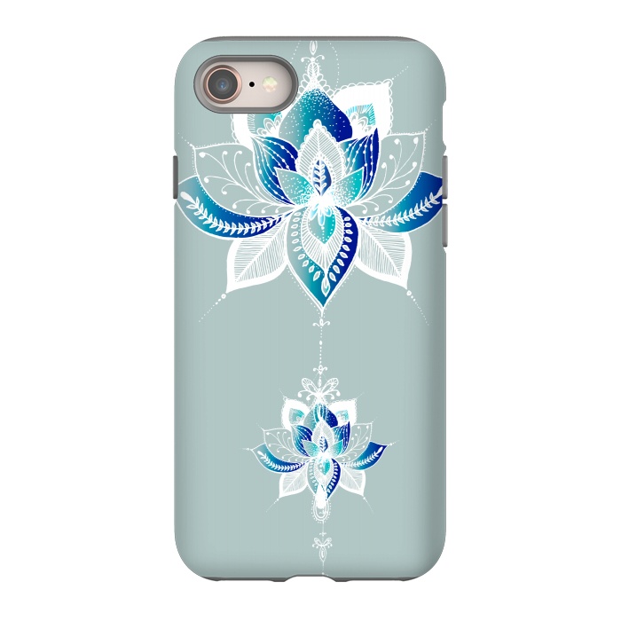 iPhone 8 StrongFit Saige Lotus Flower  by Rose Halsey