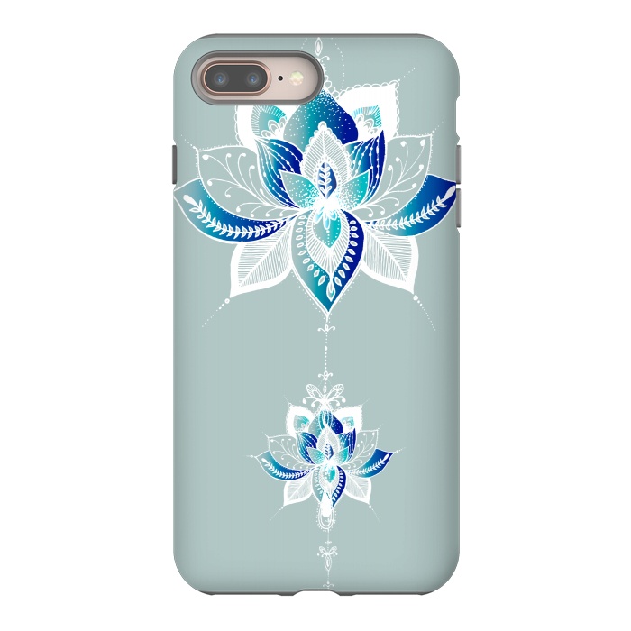 iPhone 8 plus StrongFit Saige Lotus Flower  by Rose Halsey