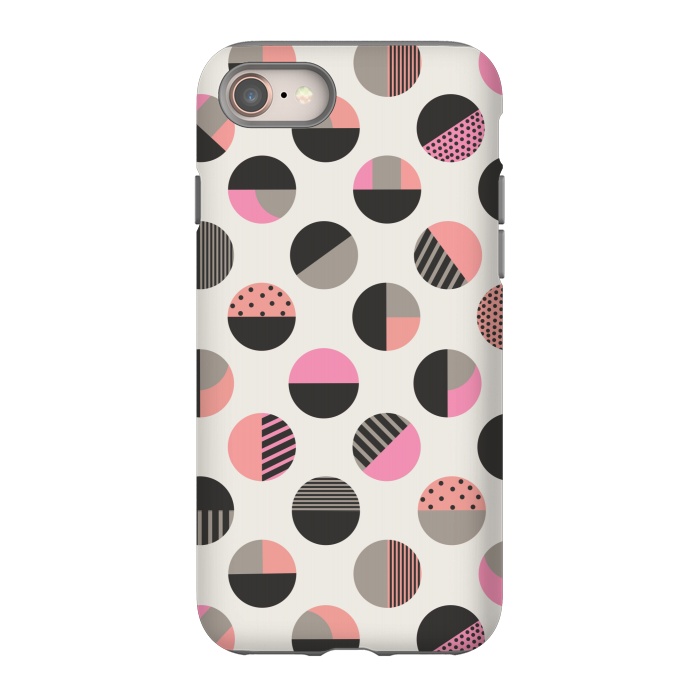 iPhone 8 StrongFit Circles of geometric patterns by Mmartabc