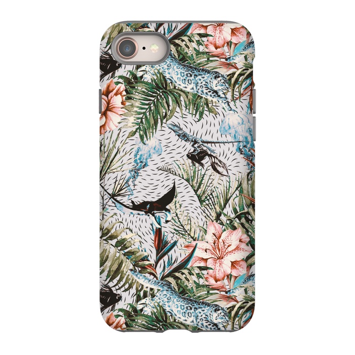 iPhone 8 StrongFit Paradisiacal flora and fauna  by Mmartabc