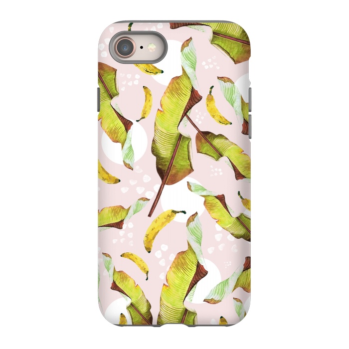 iPhone 8 StrongFit Banana leaf and bananas by Mmartabc
