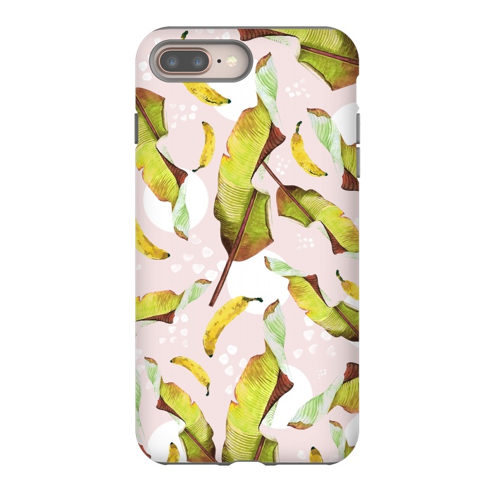 iPhone 8 plus StrongFit Banana leaf and bananas by Mmartabc