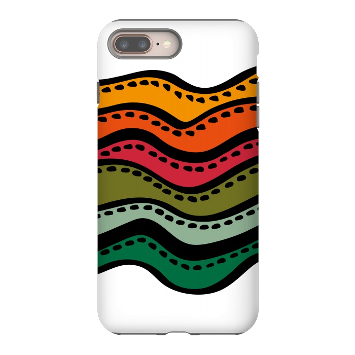 iPhone 8 plus StrongFit Color Waves by Majoih