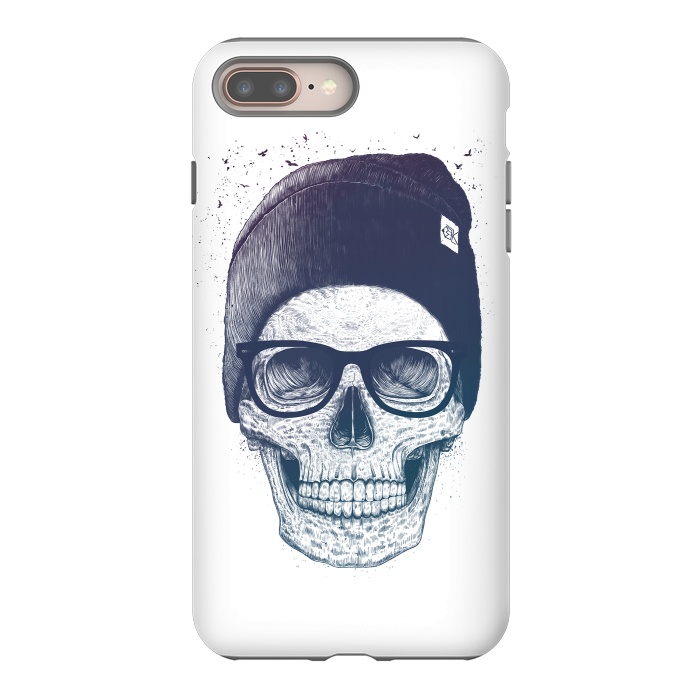 iPhone 8 plus StrongFit Colorful skull in hat by kodamorkovkart