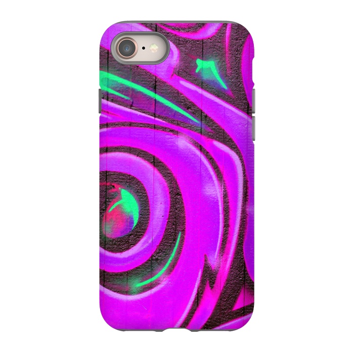 iPhone 8 StrongFit Pink Graffiti by Andrea Haase