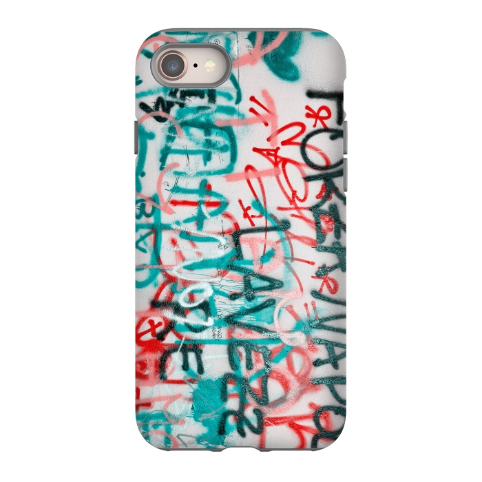 iPhone 8 StrongFit Graffiti Text by Andrea Haase