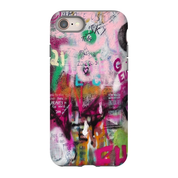 iPhone 8 StrongFit Colorful GraffitiArt by Andrea Haase
