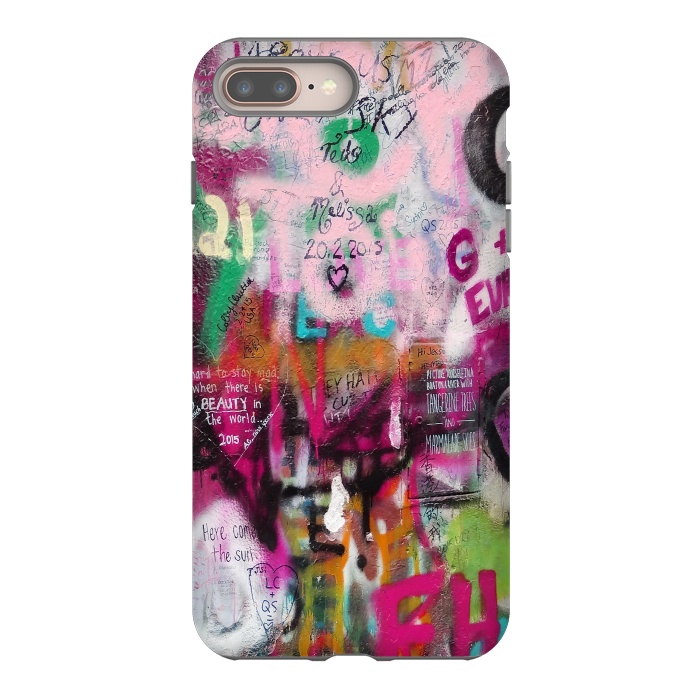 iPhone 8 plus StrongFit Colorful GraffitiArt by Andrea Haase