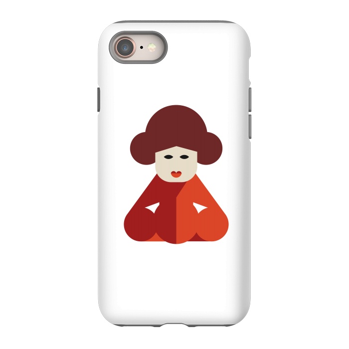 iPhone 8 StrongFit cuteness chinese women by TMSarts