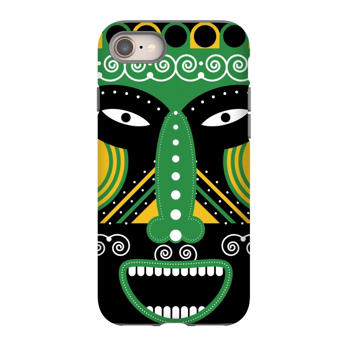 iPhone 8 StrongFit ritual tribal mask by TMSarts