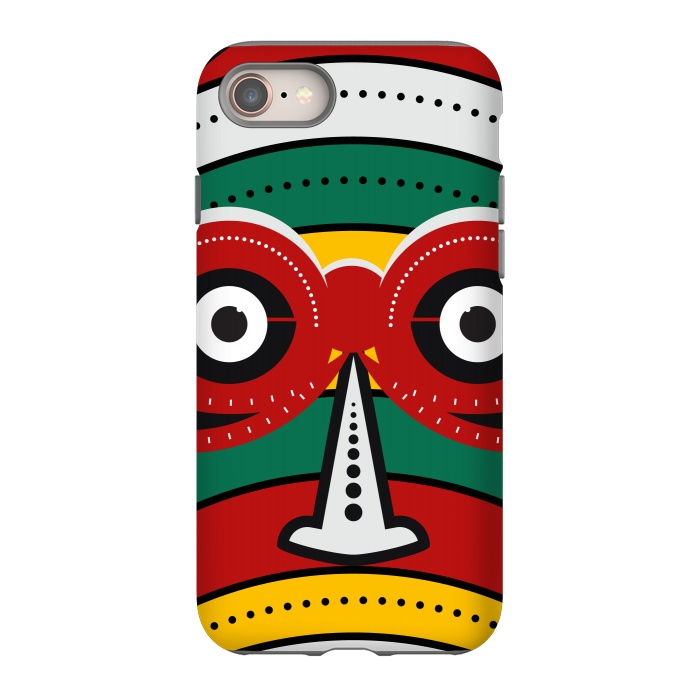 iPhone 8 StrongFit totem tribal mask by TMSarts