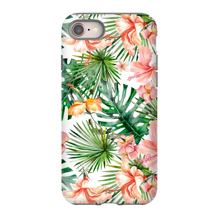 iPhone 8 StrongFit Tropical Flower Jungle by  Utart