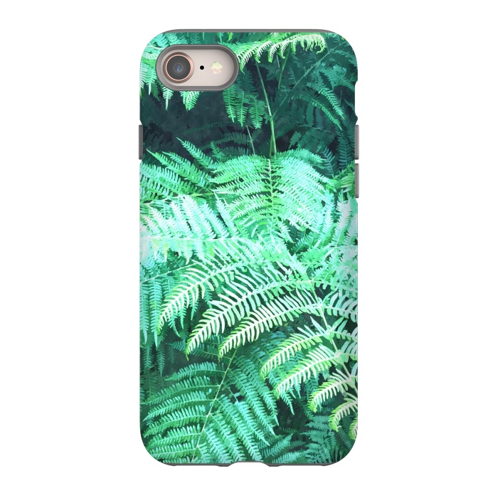 iPhone 8 StrongFit Fern Tropical Leaves by Alemi
