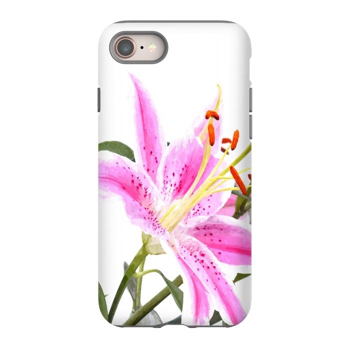iPhone 8 StrongFit Pink Lily by Alemi