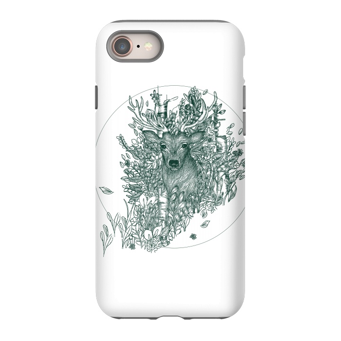 iPhone 8 StrongFit Stag and Forest by ECMazur 