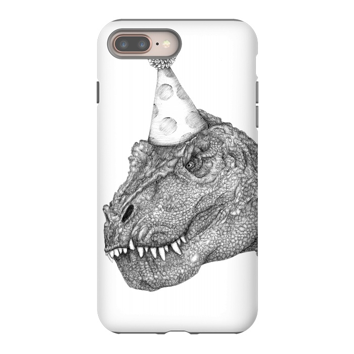 iPhone 8 plus StrongFit Party Dinosaur by ECMazur 