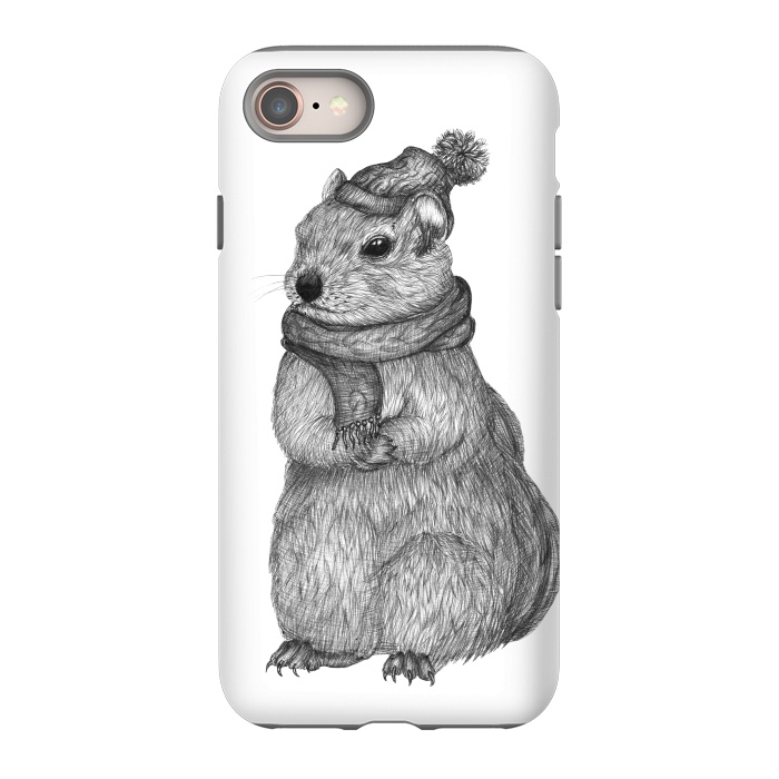 iPhone 8 StrongFit Chilly Chipmunk by ECMazur 