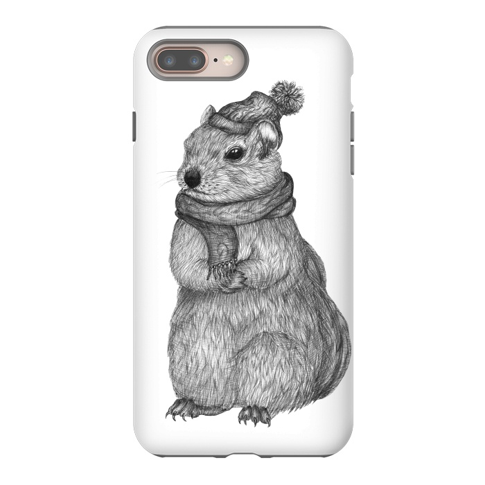 iPhone 8 plus StrongFit Chilly Chipmunk by ECMazur 