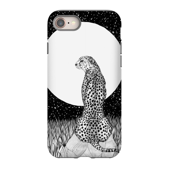 iPhone 8 StrongFit Cheetah Moon by ECMazur 