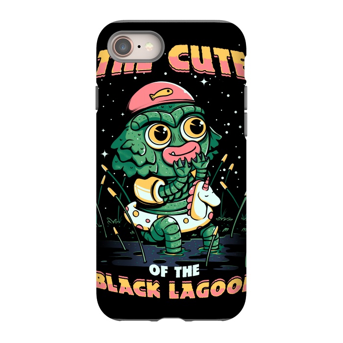 iPhone 8 StrongFit Cute of the black lagoon! by Ilustrata