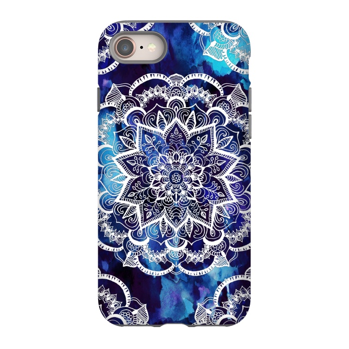 iPhone 8 StrongFit Queen Starring of Mandalas Navy by ''CVogiatzi.