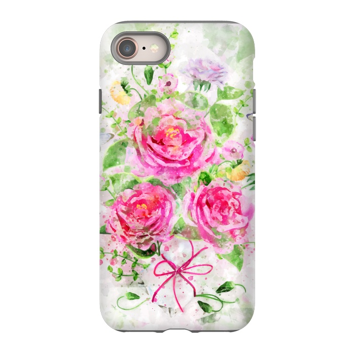 iPhone 8 StrongFit Camellias Bouquet by Creativeaxle