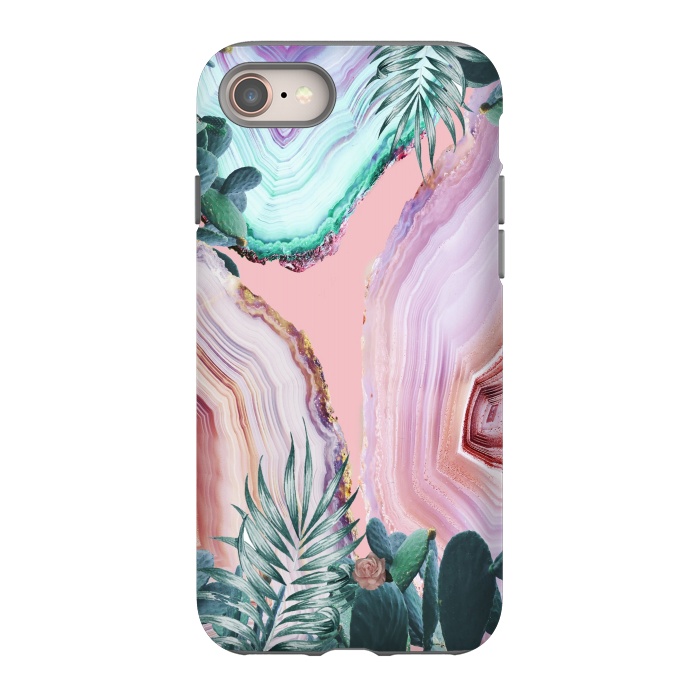 iPhone 8 StrongFit Mineral Agates & Garden #Glam collection by ''CVogiatzi.