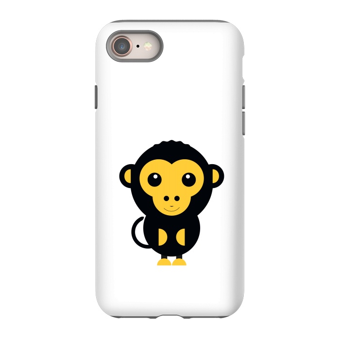 iPhone 8 StrongFit cute little baby monkey by TMSarts