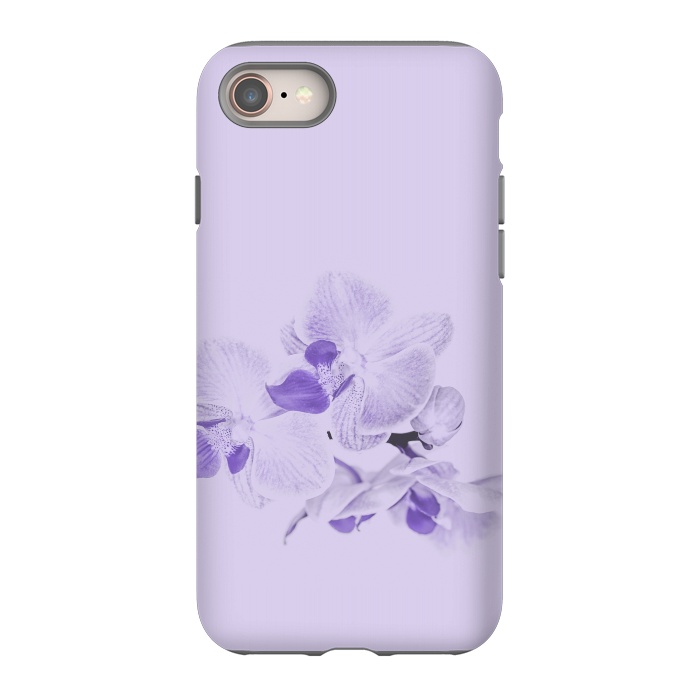 iPhone 8 StrongFit Purple Orchid Flower by Andrea Haase