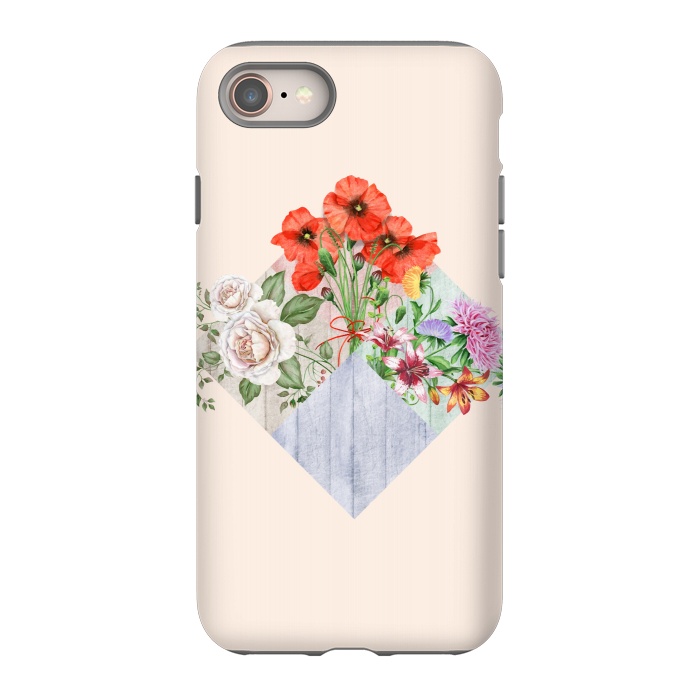 iPhone 8 StrongFit Floral Blocks by Creativeaxle