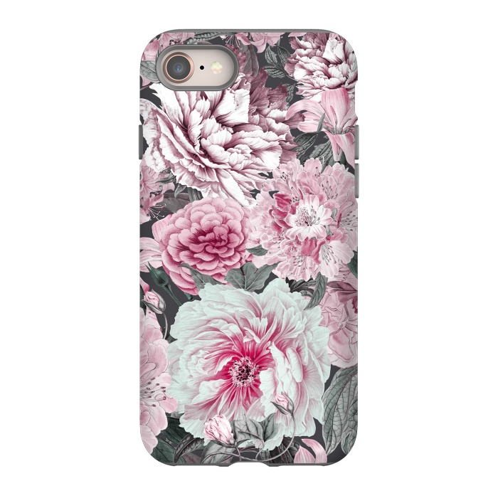 iPhone 8 StrongFit Romantic Vintage Flower Pattern by Andrea Haase