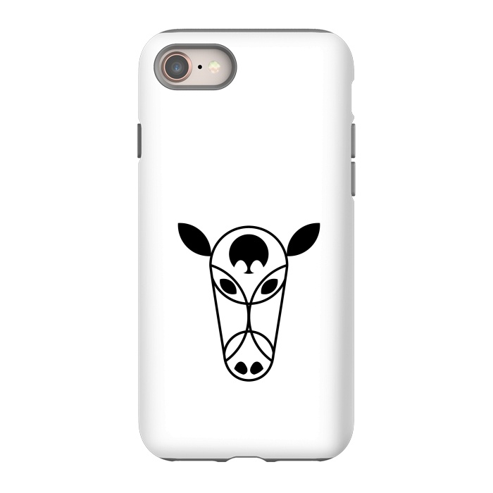 iPhone 8 StrongFit Bull Head by TMSarts