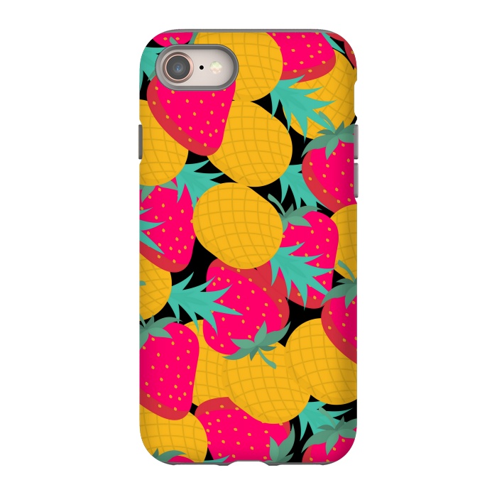 iPhone 8 StrongFit pineapples and strawberry by MALLIKA