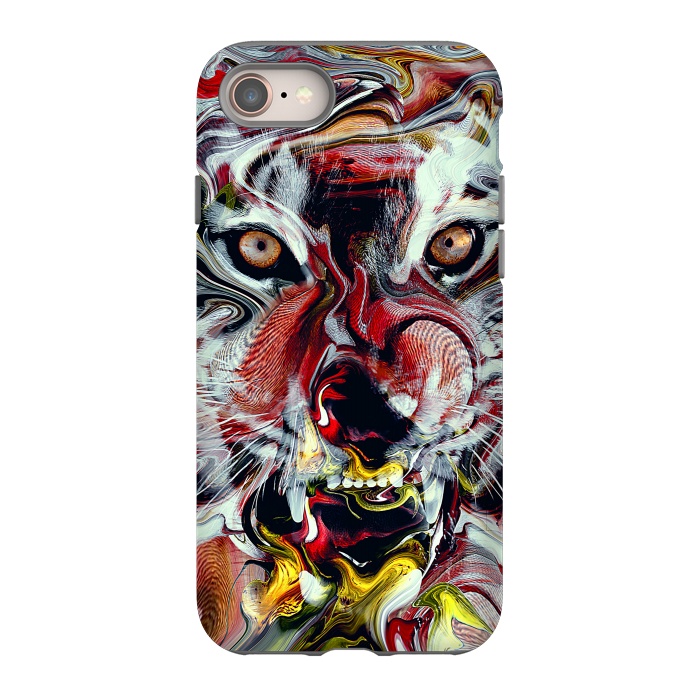 iPhone 8 StrongFit Tiger Abstract by Riza Peker