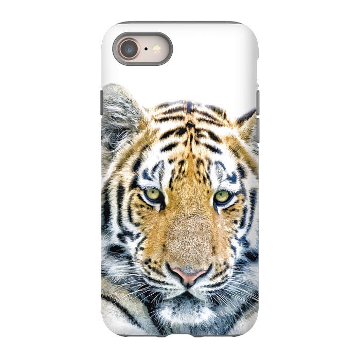 iPhone 8 StrongFit Tiger Portrait by Alemi