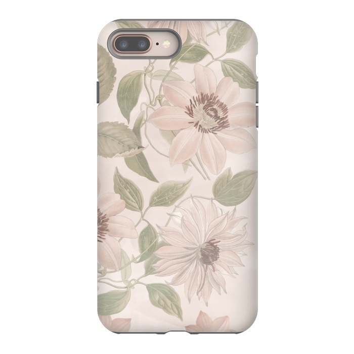 iPhone 8 plus StrongFit Nostalgic Flowers by Andrea Haase