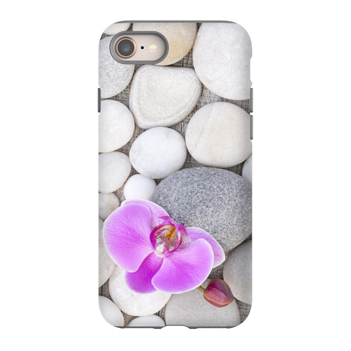 iPhone 8 StrongFit Zen Style Orchid On Pebble by Andrea Haase