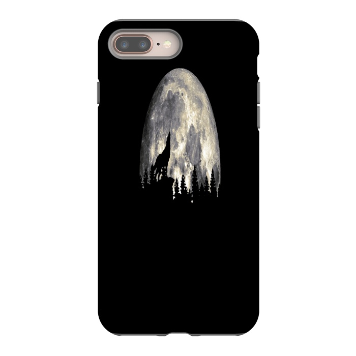 iPhone 8 plus StrongFit Wild Solitary Wolf by Joanna Vog