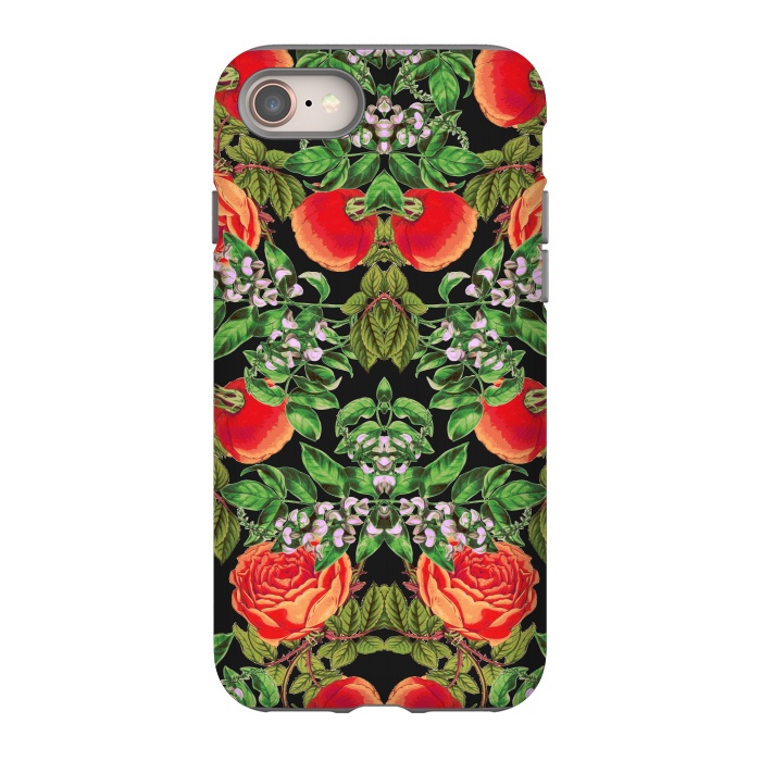iPhone 8 StrongFit Floral Tomato by Zala Farah