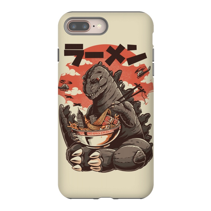 iPhone 8 plus StrongFit Kaiju's Ramen by Ilustrata