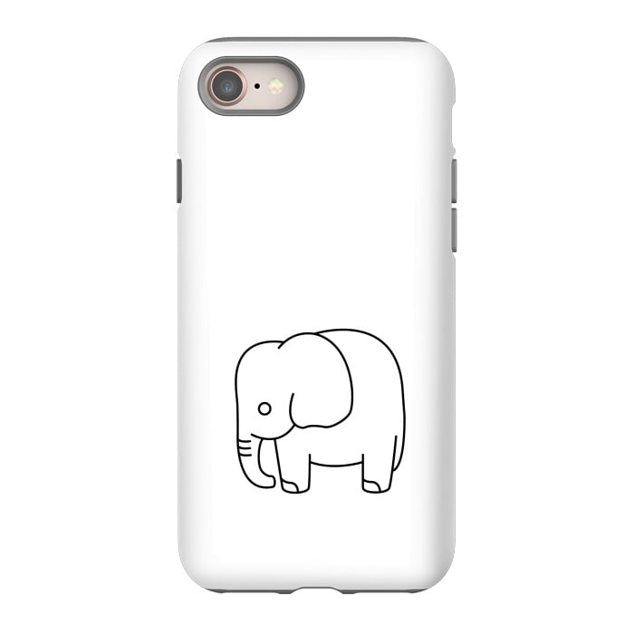 iPhone 8 StrongFit little baby elephant by TMSarts