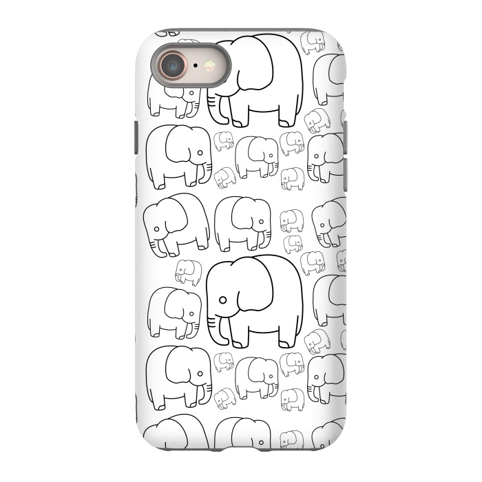 iPhone 8 StrongFit draw elephant pattern by TMSarts