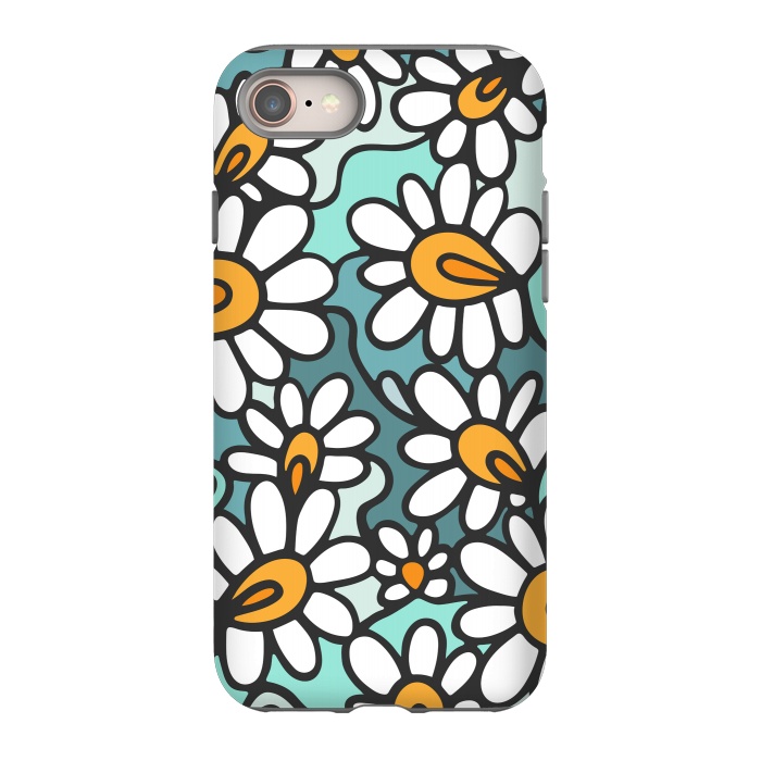 iPhone 8 StrongFit Daisies by Majoih