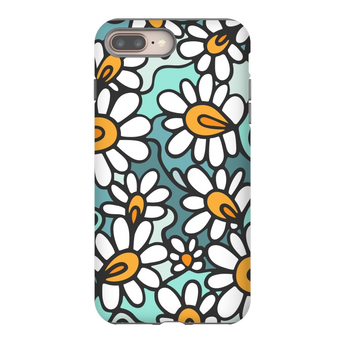 iPhone 8 plus StrongFit Daisies by Majoih