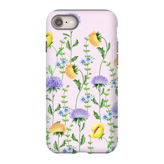 iPhone 8 StrongFit Aster Flora by Creativeaxle
